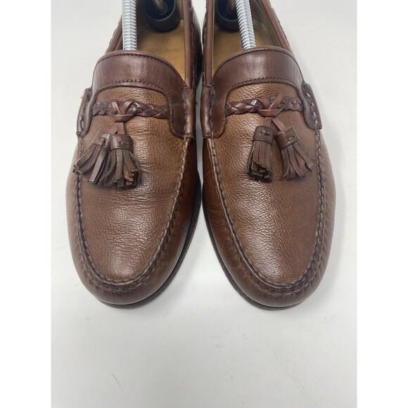 Allen Edmonds Shoes Mens Size 9.5D Brown Leather Tassel Loafers Dress Made USA main image 15